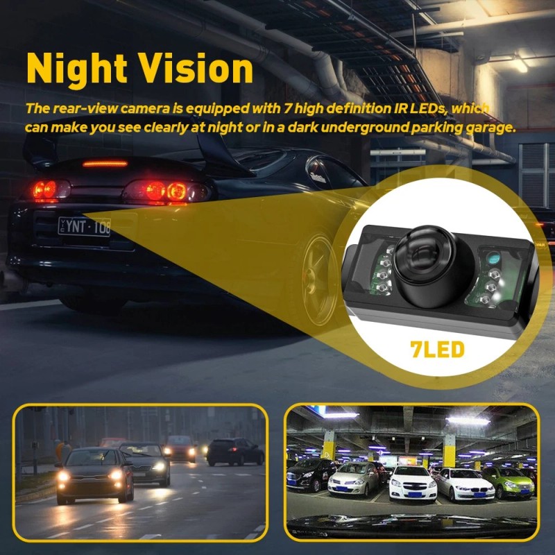 Parking Camera Wide 170° Waterproof Night Vision Car Rear View