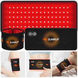 Red Light Therapy for Body, 2000mAh Rechargeable Cordless Portable Light Therapy Pad, 660&850nm Infrared Light Therapy for Back Waist Shoulder Knee Joint, Home Outdoor, Gifts for Women Men(13.6"x5.9")