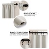 XTMYI 36 Inch Length Cafe Curtains 30 Wide Rod Pocket