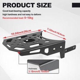 Xitomer Luggage Rack Compatible with Talaria Sting MX3 Sting R MX4 Carrier Rear Tail Storage Rack Cargo Electric Dirt Bike for Talaria Sting