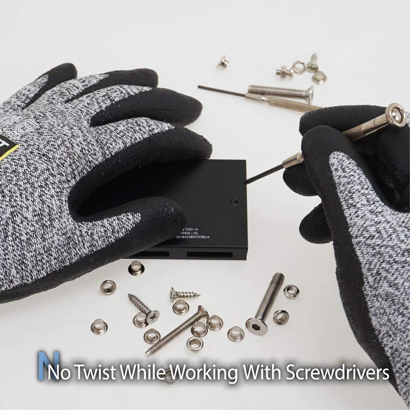 DEX FIT Level 5 Cut Resistant Gloves Cru553, 3D Comfort