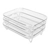 3 Layer Fryer Grilling Rack Stainless Steel Fryer Stakable Racks
