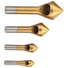 4pcs Countersink Drill Bit Set Deburring Chamfer Drill Bits, Titanium