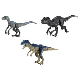Takara Tomy Ania Jurassic World Showdown Set with Strongest Gene Dinosaurs, Animals, Dinosaurs, Realistic Moving Figure, Toy, Ages 3 and Up, Passed Toy Safety Standards, ST Mark Certified, ANIA TAKARA TOMY