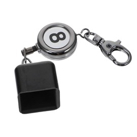WOONEKY Billiard Cue Chalk Holder Keychain Cue Chalk Holder Dustproof Drawstring Bag
