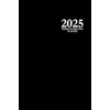 2025 Weekly & Monthly Planner: Black 6x9 Hardcover Edition, 12-Month
