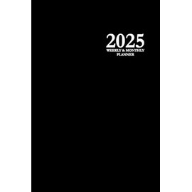 2025 Weekly & Monthly Planner: Black 6x9 Hardcover Edition, 12-Month Daily, Weekly, and Monthly, with To-do List and Notes Section