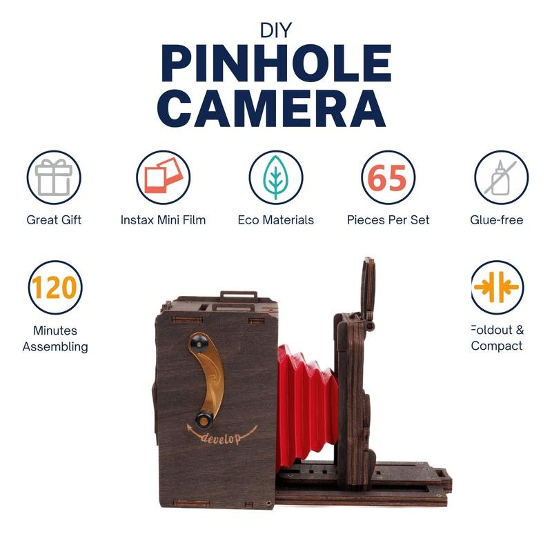 Jollylook Pinhole Mini Instant Film Camera Building Set - DIY