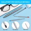 OFFCUP Gel Pen Refill, 20pcs Replaceable Metal Ballpoint Pen Refills,