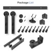 EaseLife 12 FT Sliding Barn Door Track and Handle Hardware