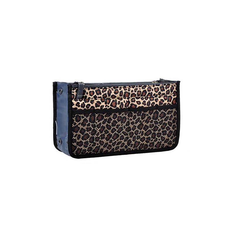 Vercord Purse Organizer,Insert Handbag Organizer Bag in Bag Leopard S