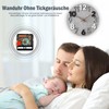 Stellarize Wanduhr Groß Ohne Tickgeräusche Modern Holz 3D Küchenuhr für