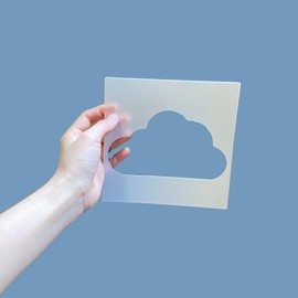 5PCS Cloud Stencil Cloud Stencil for Art and Craft Stencils for Painting, Cloud Stencil Template for Painting on Wood Drawings Woodburning Canvas DIY Decor