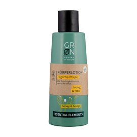 G R N shades of nature R N shades of nature [GRÜN] Biokosmetik Körperlotion Tägliche Pflege - Bio-Hanf & Honig - schnell einziehende Textur - 200 ml