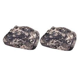 NUOBESTY 2PCS fake rock key holder stone resin key boxes hidden safe for outdoor garden or yard