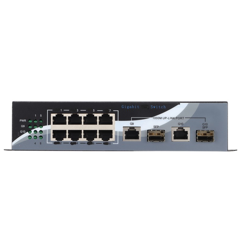 Ethernet Media Converter Twisted Pair RJ45 10/100/1000M 2 Optical Fiber