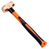 WEDO Copper Sledge Hammer with Fiberglass Handle,Long Straight Handle,Length 400mm(16"),5lb