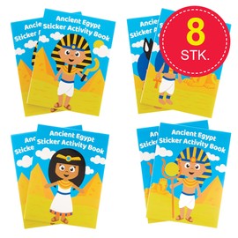 Baker Ross FX616 Altes Egypten-Sticker-Aktivitätsbücher - 8er-Packung, Sticker-Bücher-Partytütenfüller für Kinder