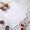 PACGOTH Women’s Handkerchiefs 100% Cotton, Ladies Embroidery Handkerchiefs, Dainty White