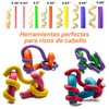 42 varillas Rodillos de Pelo sin Calor, Siete tamaños Espuma
