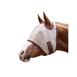 Kensington Fly Mask w/Web Trim Dual Ear Opening & Forelock Freedom Size: XXL-Draft Color: 500 - Desert Sand
