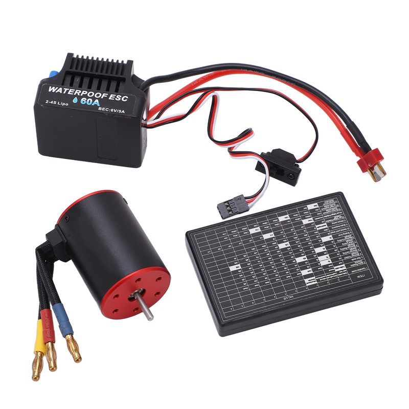 RC Brushless 60A ESC Combo Kit with 3650 4300KV Motor
