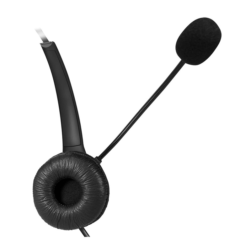 LogiLink HS0056 - Mono Headset, 1x USB-A Male, Microphone, Medium