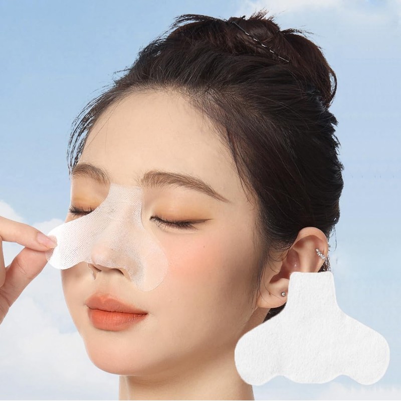 100PCS Disposable Non Woven Cotton Nose Patches Compressed Strips T