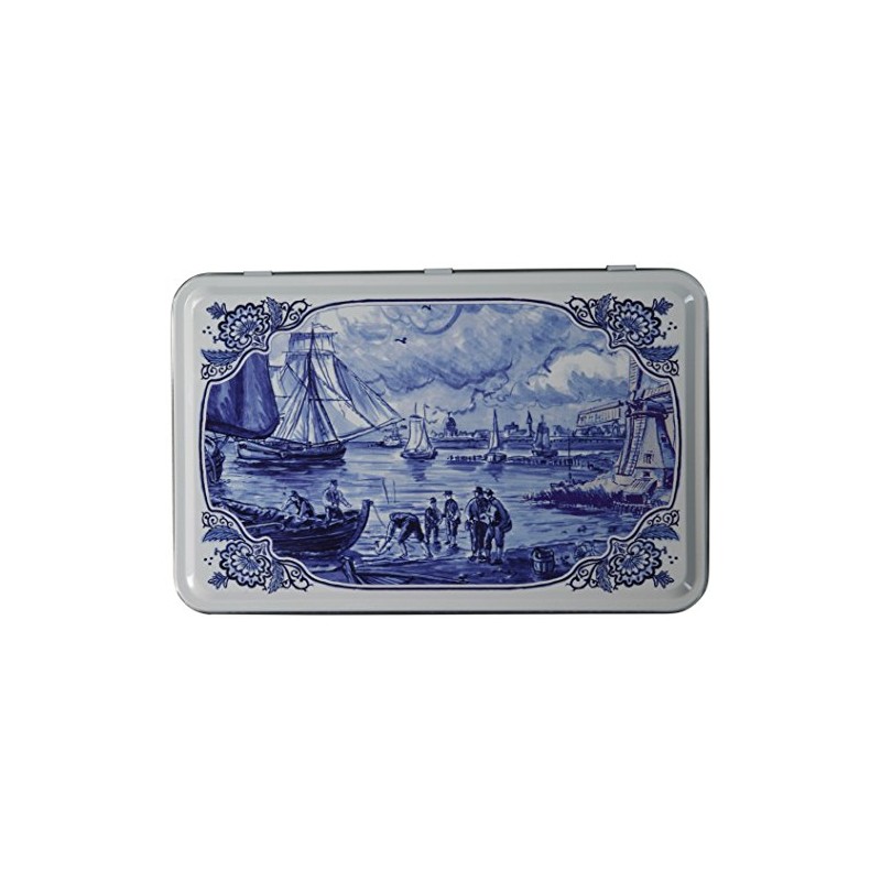 Hellema - Speculaas Spiced Gourmet Cookies in Delft Tin (Dutch)