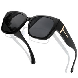 KANASTAL Over Sunglasses Can be Worn Over Glasses Polarized UV400 UV Protection for Driving Fishing Sports Men, L
