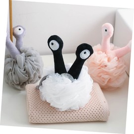 Mikinona Cartoon Bath Loofah 3pcs Bath Shower Sponge Body Wash Balls Exfoliating Shower Supplies Hanging Design