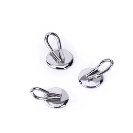 LA MIERE 10Pcs Dental Orthodontic Lingual Button Braces Bondable Lingual Buttons With Traction Hooks, Mesh Base (Traction Hook Round)