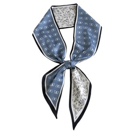 MEDUOLA Women's Scarf 145 cm x 15 cm Long Silk Scarf Printed with Flowers and Various Patterns Elegant Accessories, butterflies