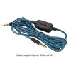 Gaming Headset Cable, Woven Earphone Cord with Volume Control and