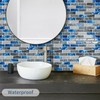 DEWOO Kitchen Backsplash Self Adhesive Wall 3D Marble Tiles Peel