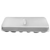 White 12-Egg Blank Styrofoam Carton - 50 Pack
