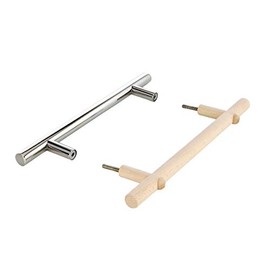 eliga Door Handle Set Stainless Steel/Wood