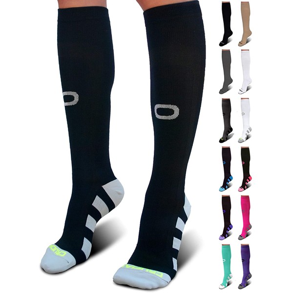 Crucial Compression Socks for Men & Women (20-30mmHg) Running, Athletic, Travel