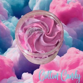 Cotton Candy Whipped Body Butter. Handmade Shea & Mango Butter Body Frosting. All Natural Non Greasy Emulsified Body Butter moisturizing body moisturizer Skin Repair - Volume: 8 oz