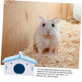 Mipcase 1pc Hamster Nest Bed for Pets Cage Accessory Windproof Washable Home for Hamsters Guinea Pigs and Animals Cute Design for Comfortable Sleep