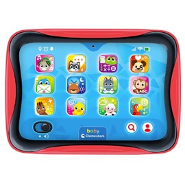 Clementoni Baby Tablet, Interactive Game with Light and Sound, Children 12-36 Months, Teaches Numbers, Letters, Animals and Colours, Stimulates the Imitation Game, Italian Language, 17496