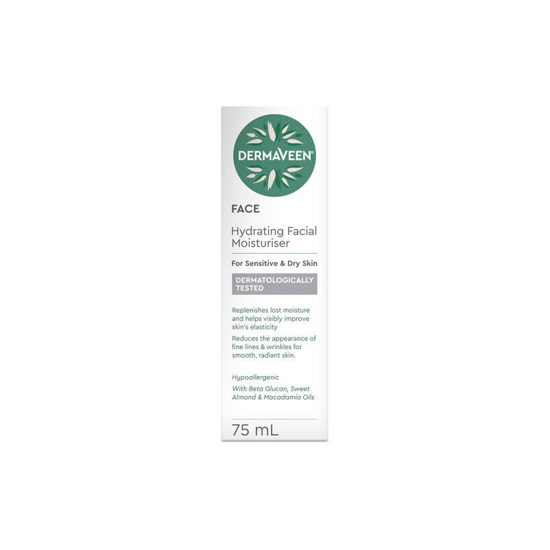 DermaVeen Hydrating Facial Moisturiser 75mL