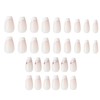 Dashing Diva Magic Press French Chaplet Nail Tips, White, 1