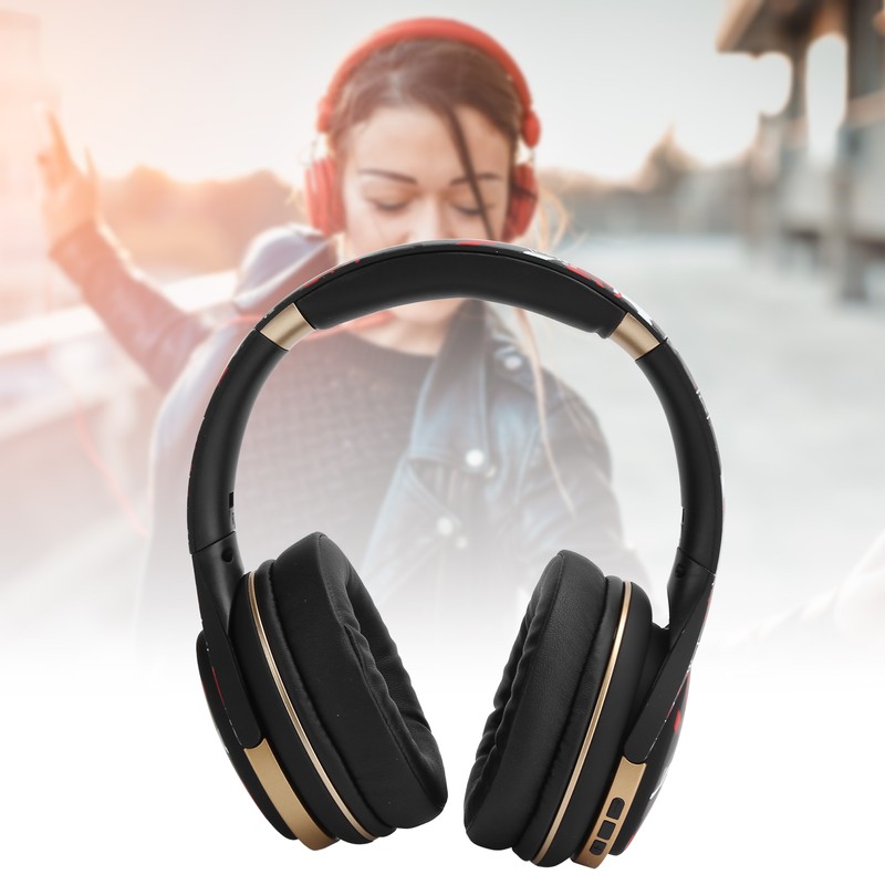 ELA1 Bluetooth 5.0 Wireless Motion Noise Cancelling Headset Graffiti Popular
