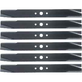 (6 Pack) Premium Low Lift Replacement XHT Lawn Mower Blade Fits Snapper 1657589A | 18.5" x 2" / 0.75" Hole