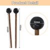 Marvexi 4Pcs Rubber Tongue Drum Sticks Xylophone Mallets, Glockenspiel Mallets
