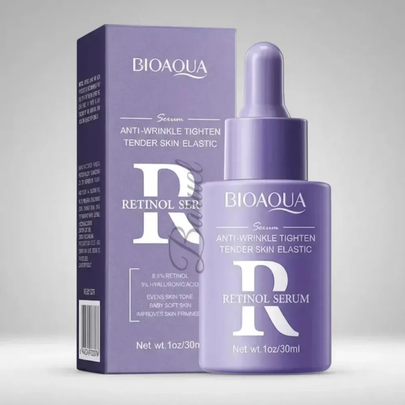 Bioaqua Sérum con Retinol, Antiarrugas Antiedad Suaviza Líneas Día/Noche