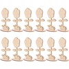 12pcs Unfinished Wooden Flowers for Crafts, Diy Wooden Flowers to