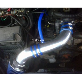 INTAKE KAI PERFORMANCE SHORT RAM AIR INTAKE KIT FOR 2012-2017 JEEP WRANGLER/RUBICON 3.6L V6 ENGINE (BLUE)