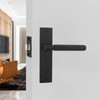 Decoranddecor Hera Matt Black Knurled Backplate Assembly with 2.5in Tubular